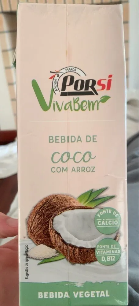 Bebida de coco com arroz