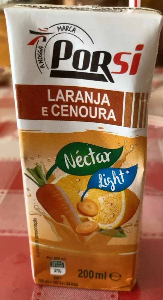 Néctar Laranja e Cenoura Light