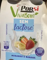 Sem Lactose Morango e Banana