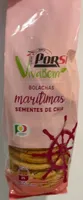Bolachas marítimas sementes de chia