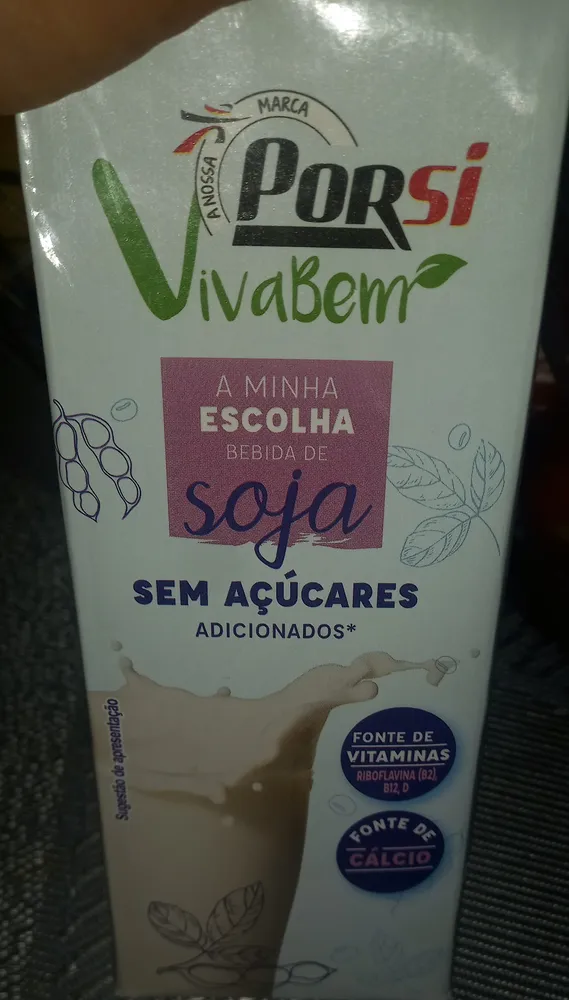 A Minha Escolha Bebida de Soja sem Açúcares Adicionados*