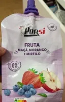 Fruta Maçã, Morango e Mirtilo