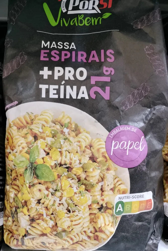 Massa Espirais + Proteína 21g