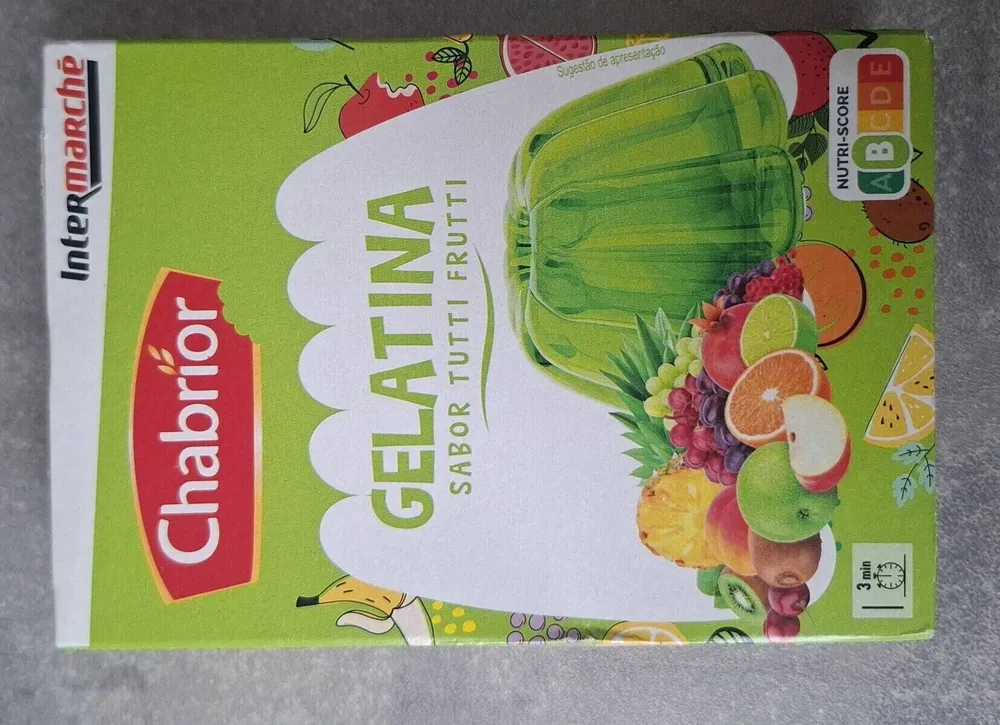 Gélatine saveur Tutti Frutti