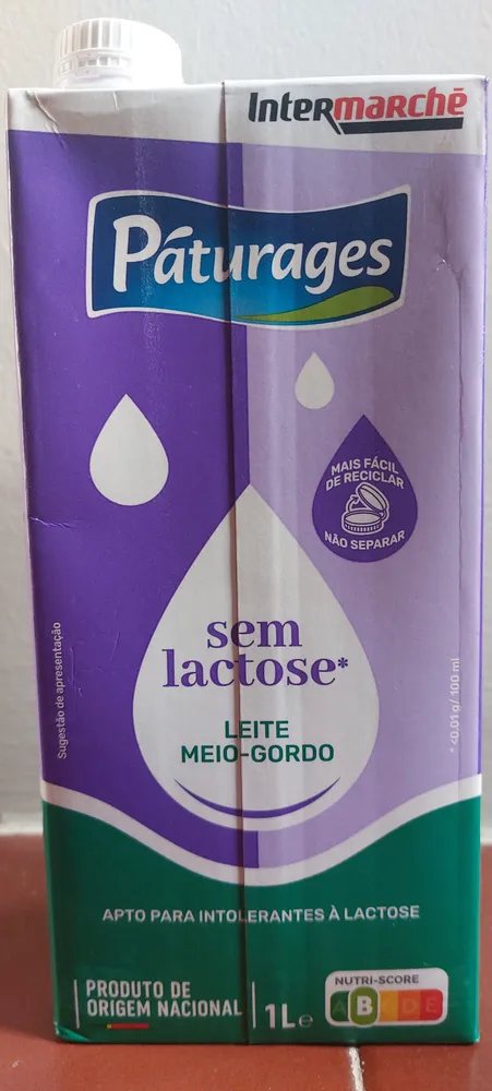 Lactose free semi-skimmed