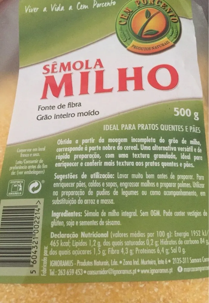 Semoule de maïs