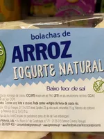 Bolachas de arroz iogurte natural