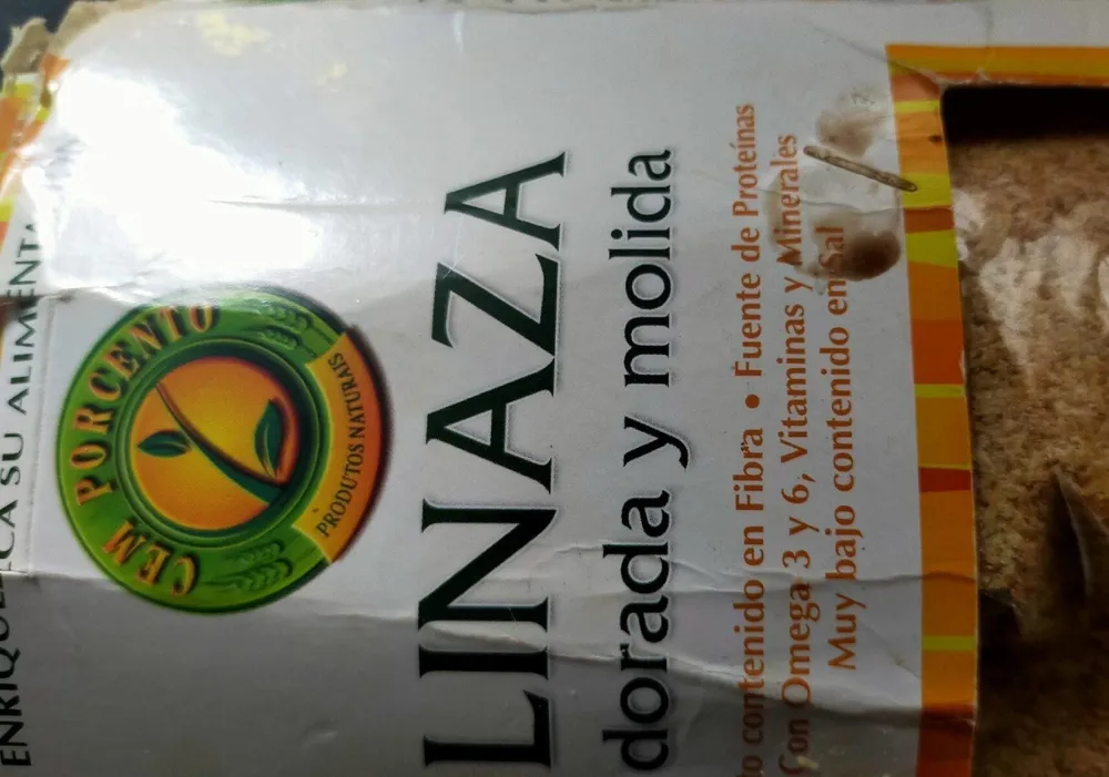 Linaza dorada y molida