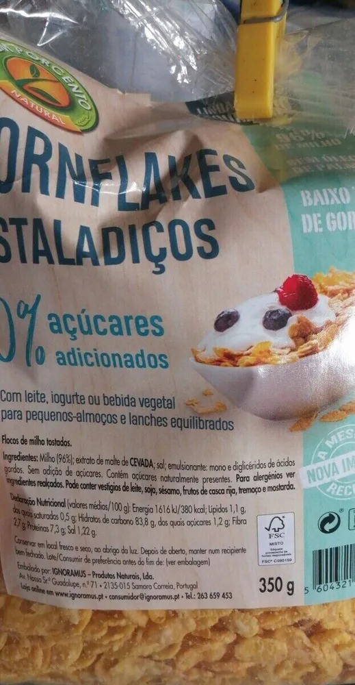 Cornflakes estaladiços