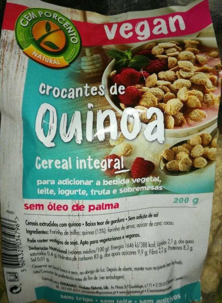 Crocantes de quinoa