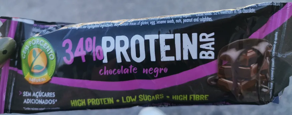 34% Protein Bar chocolate negro