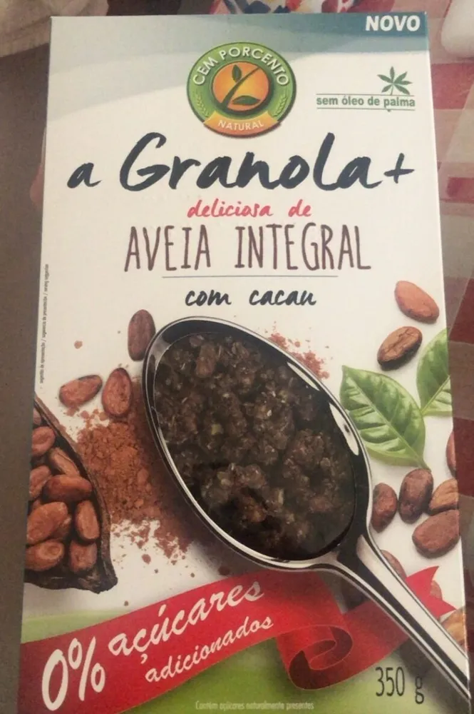 a Granola + deliciosa de Aveia Integral com cacau