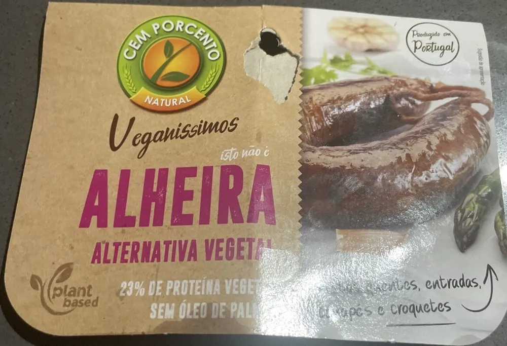 isto não é Alheira Alternativa Vegetal Veganíssimos