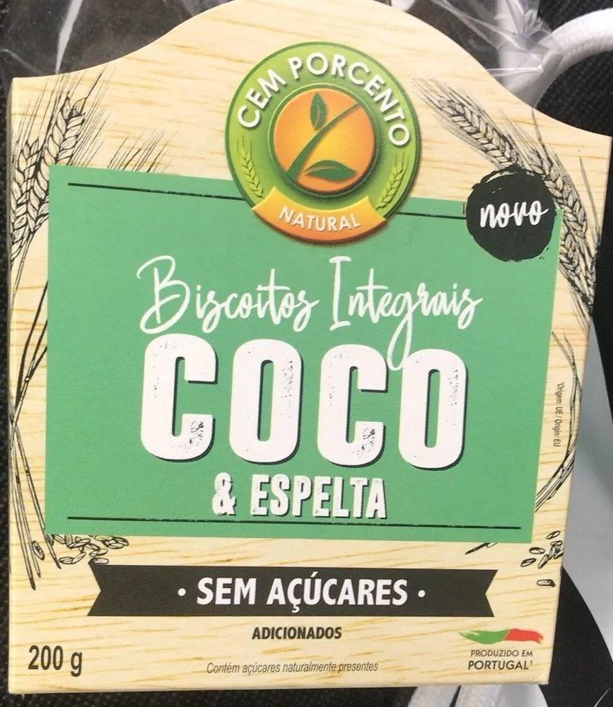 Biscoitos Integrais Coco & Espelta