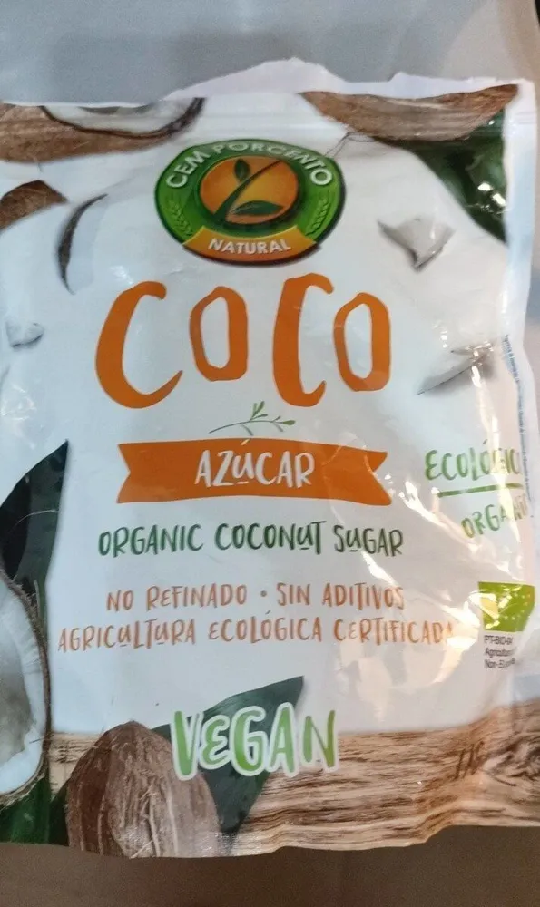 Azúcar de coco orgánico