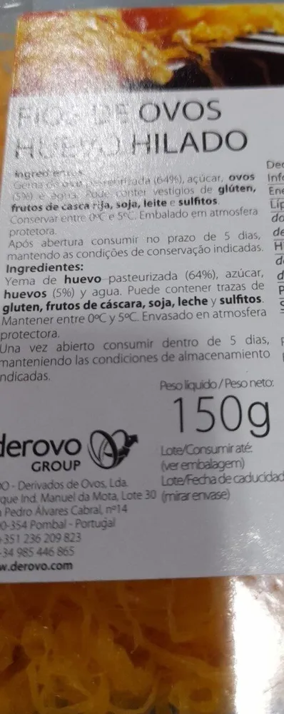 Huevo hilado