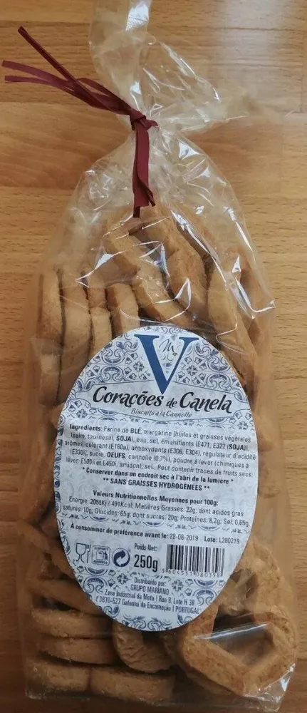 Corações de canela