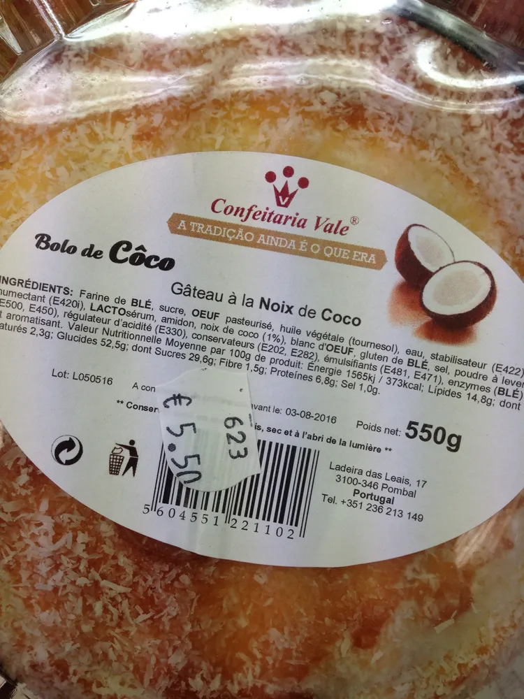 Bolo de Côco