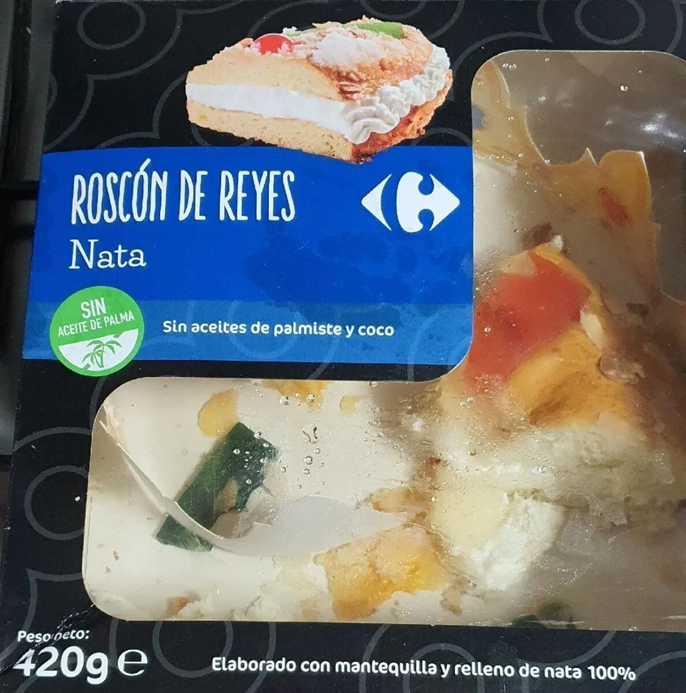 Roscón de Reyes de nata