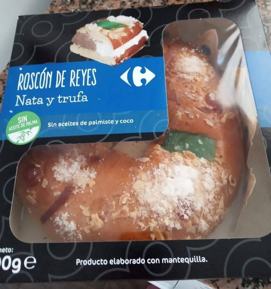 Roscón de reyes nata y trufa