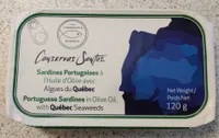 Sardines portugaise à l'huile d'olive avec algues du Québec