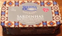 Sardinhas sem Pele e sem Espinha em Azeite com Limão e Basílico