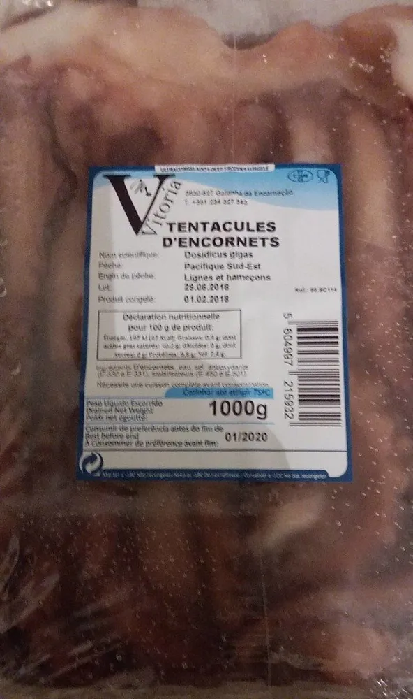 tentacules d encornets