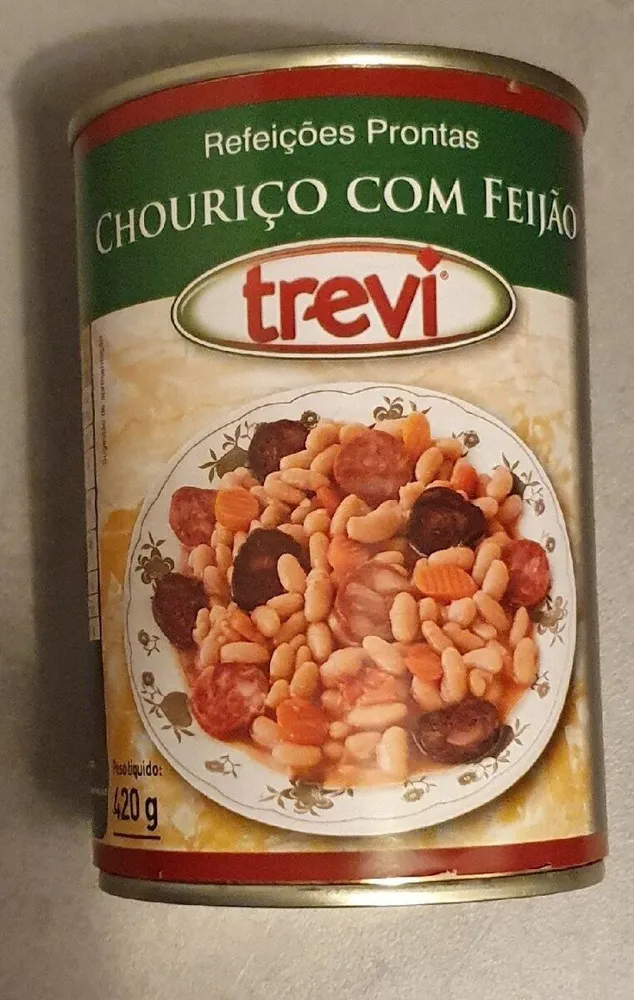 Chouriço com feijão