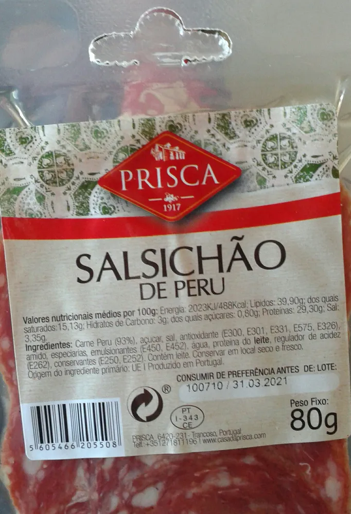 Salsichão de Peru