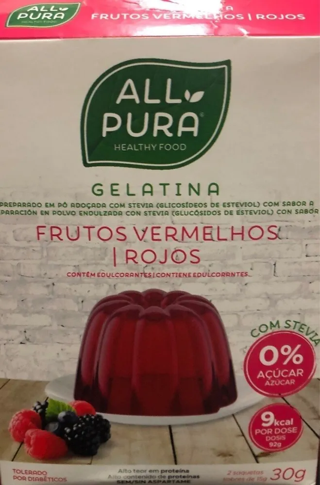 Gelatina frutos rojos