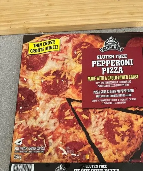 Gluten free pepperoni pizza