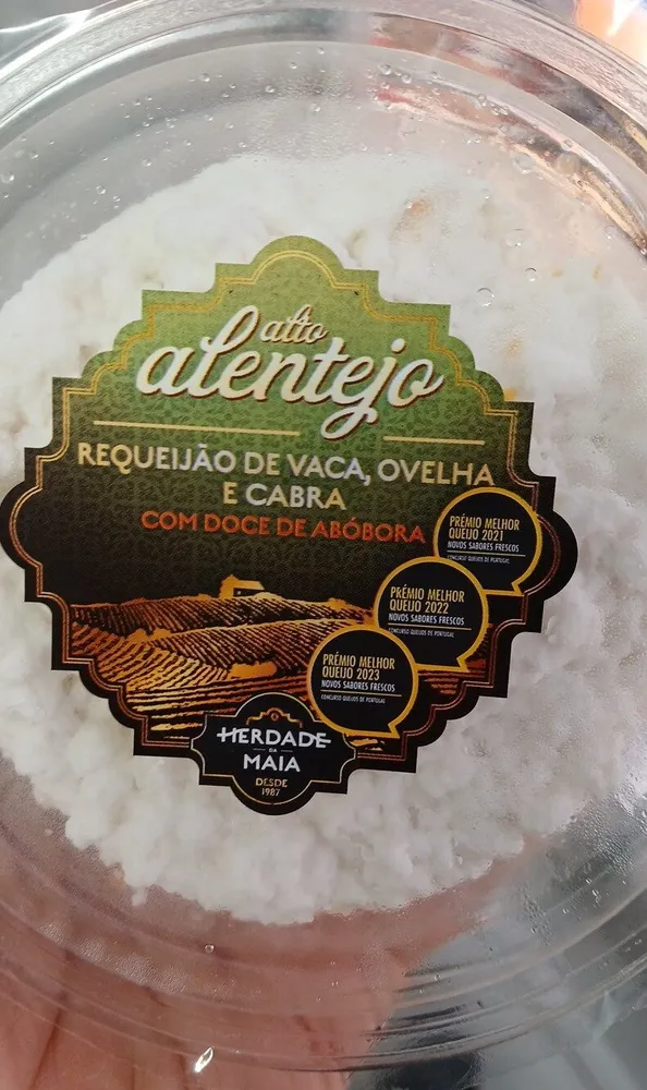Requeijão de Vaca, Ovelha e Cabra com Doce de Abóbora