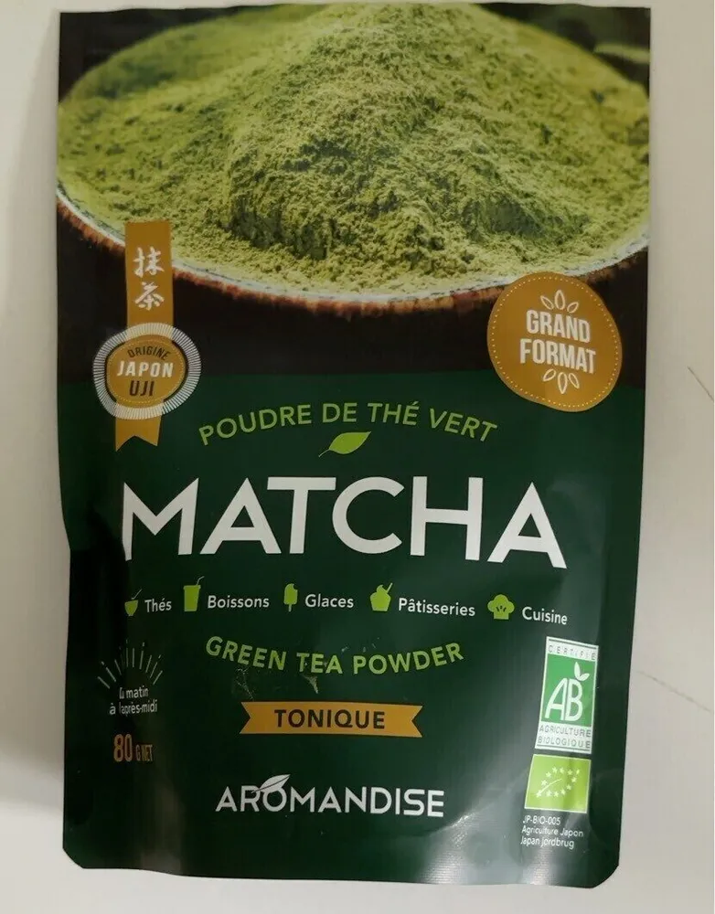 Poudre de thé vert matcha