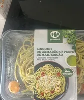 Linguíni de camarão c/pesto