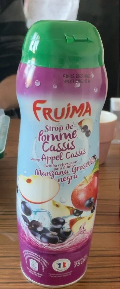 Sirop de pomme cassis
