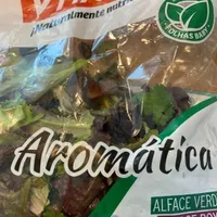AROMÁTICA Folhas baby de alface frisada, folhas baby de alface frisada roxa e coentros