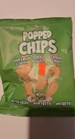 Popped chips sour cream and onion
