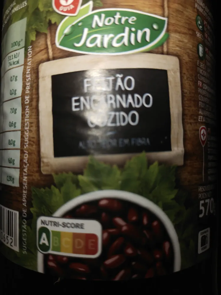 Feijão encarnado cozido
