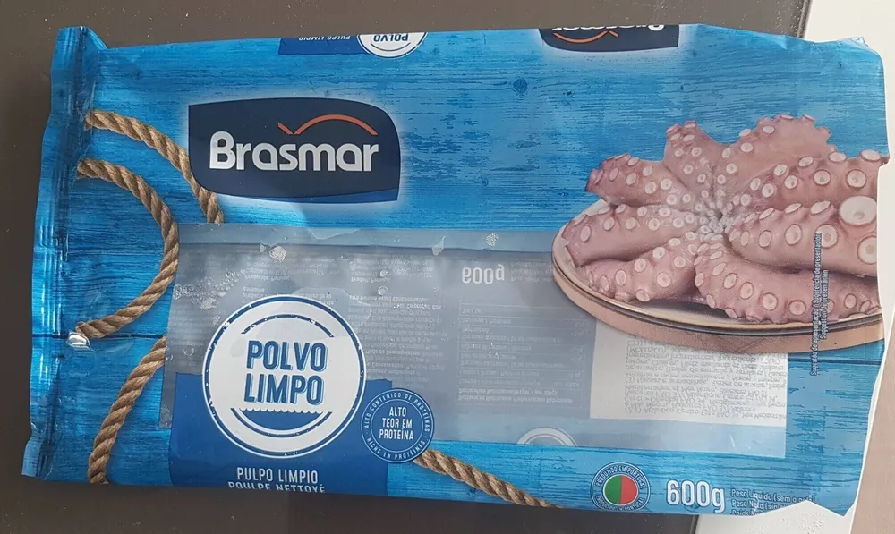 Poulpe nettoyé surgelé