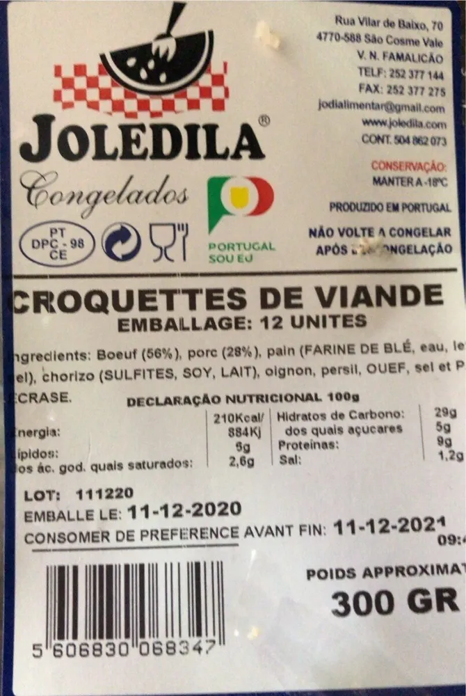 Croquettes de viande