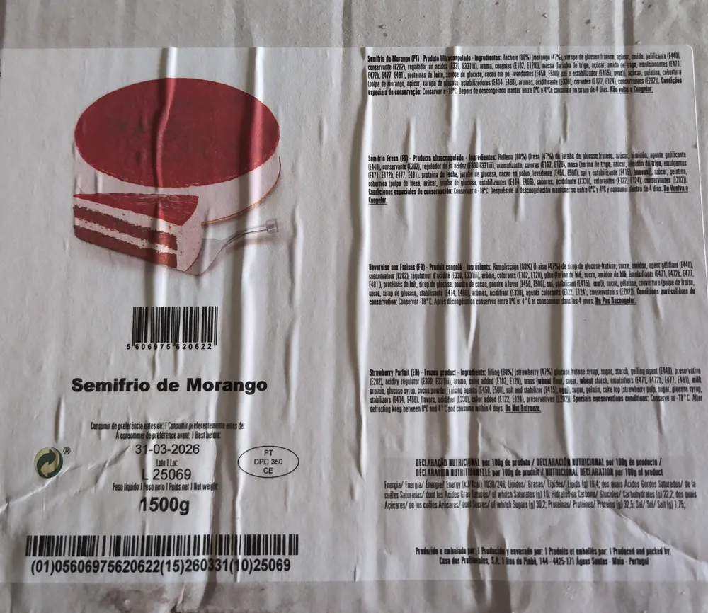 Semifrio de Morango