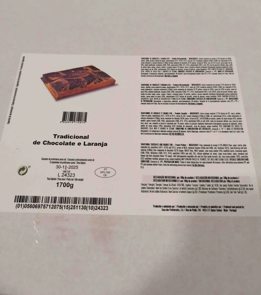 Tradicional de Chocolate e Laranja