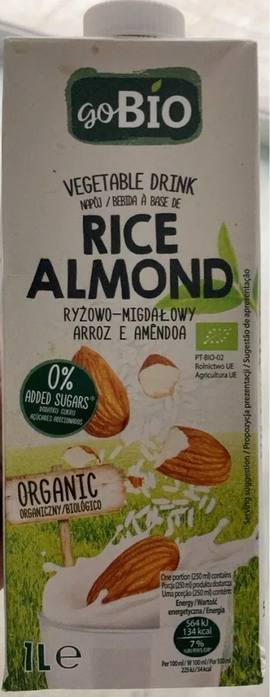 Bebida à Base de Arroz e Amêndoa