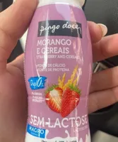Morango e cereais sem lactose