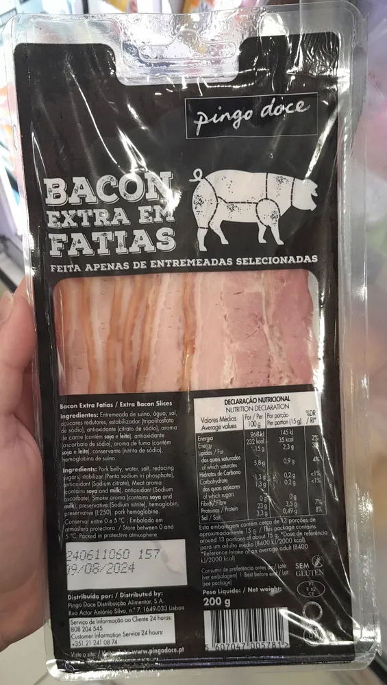 Bacon Extra em Fatias