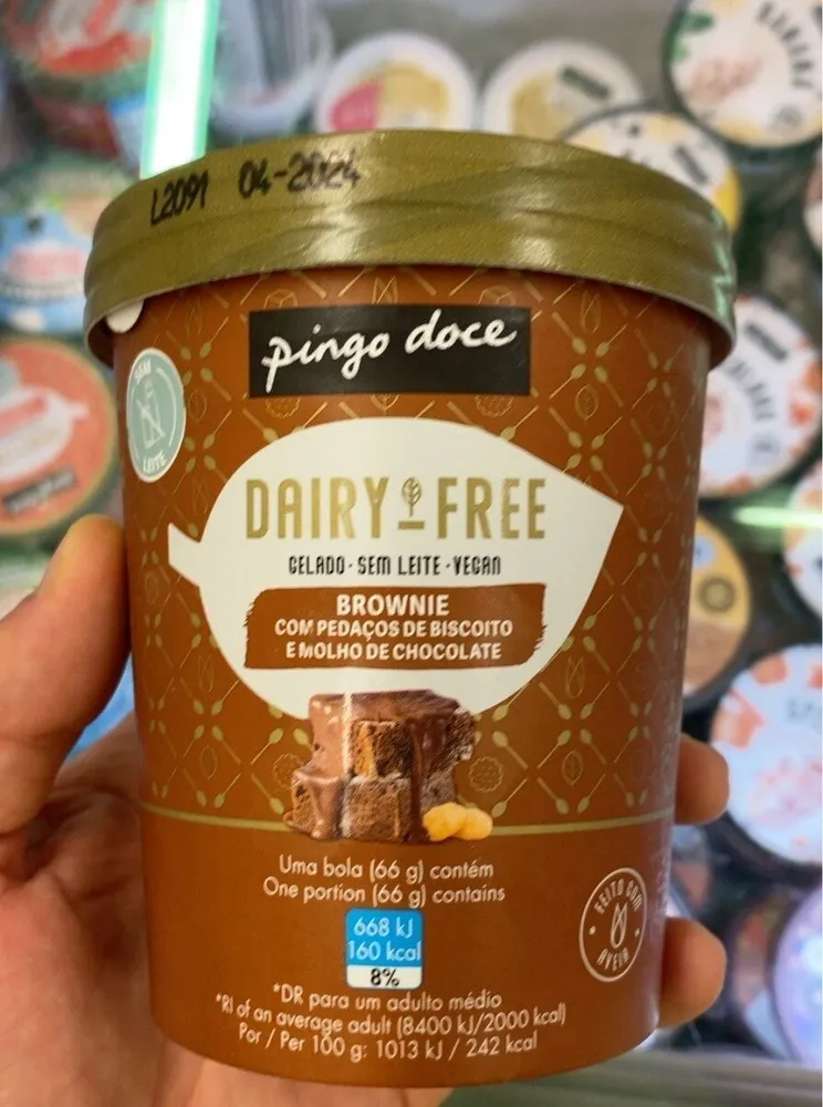 Dairy free brownie ice cream