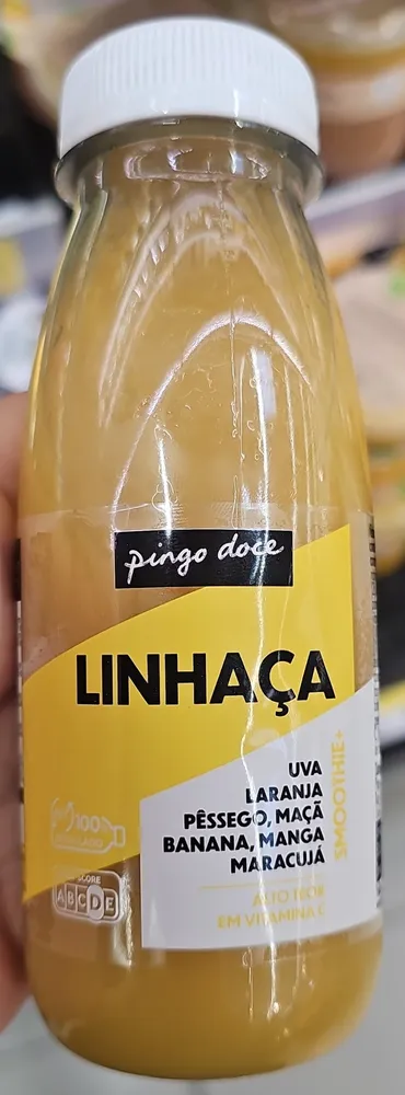 Linhaça uva Laranja Pêssego, Maçã Banana, Manga Maracujá Smoothie+