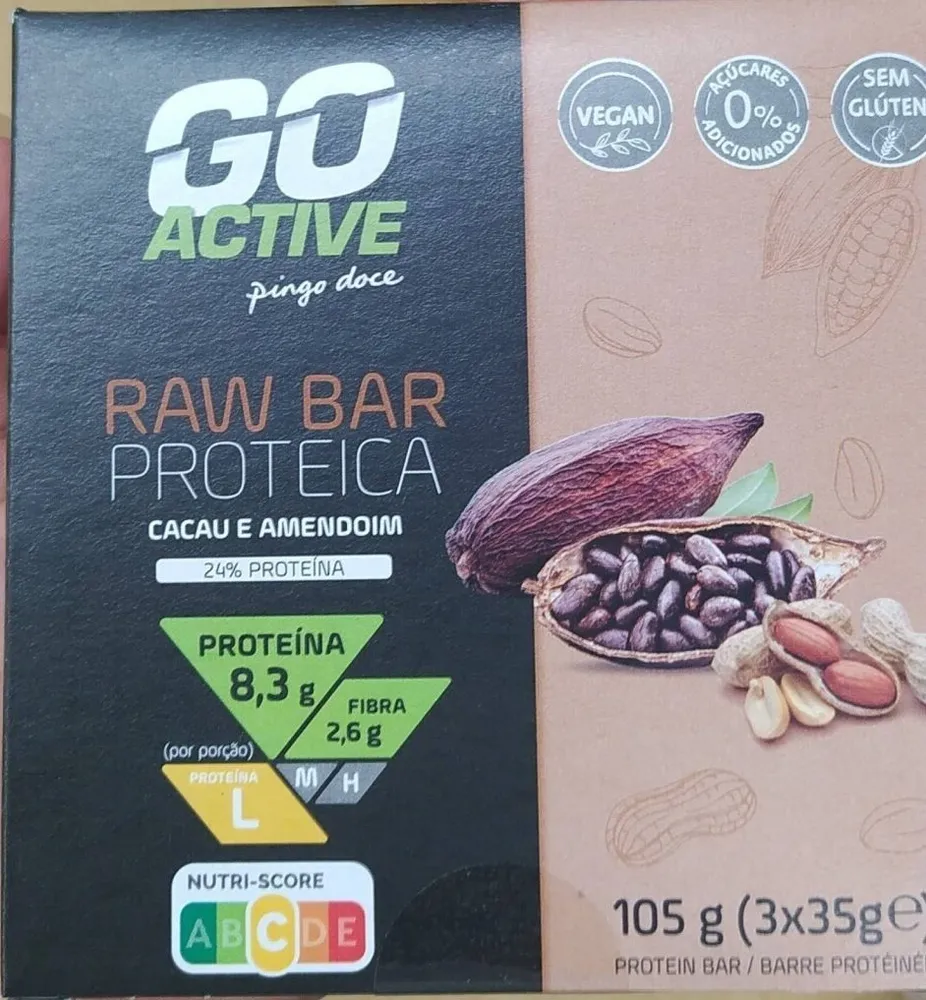 Raw Bar Proteica Cacau e Amendoim