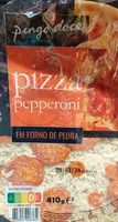 Pizza com Queijo Mozzarella e Pepperoni