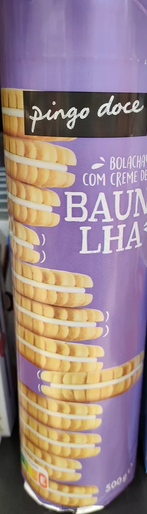 Bolachas com Creme de Baunilha
